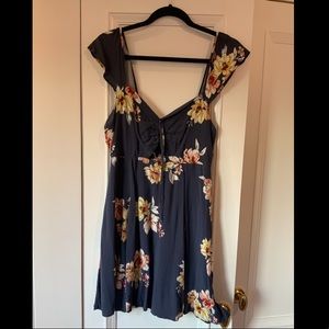 Blue floral mini dress | Xhilaration